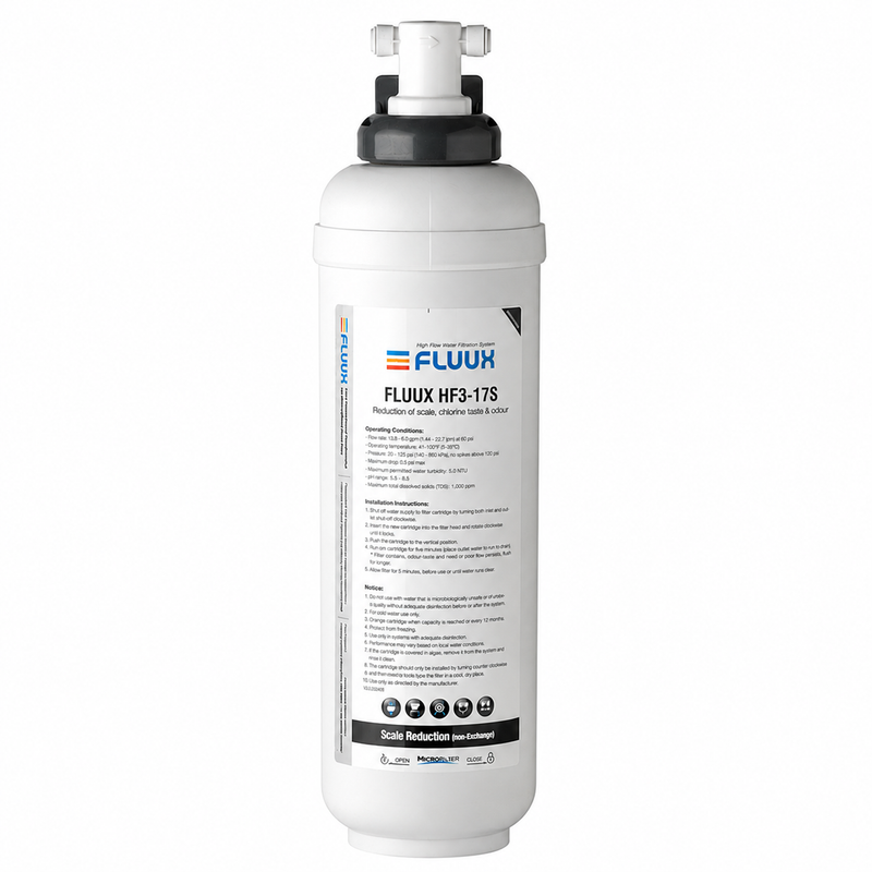 Filtru de apă FLUUX HF3-17S – Filtrare standard + anti-calcar 98.000L
