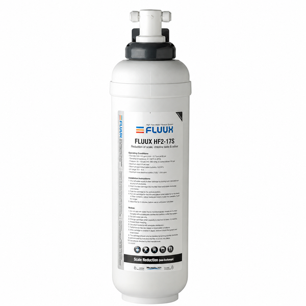 Filtru de apă FLUUX HF2-17S – Filtrare 0,5µm + anti-calcar 98.000L