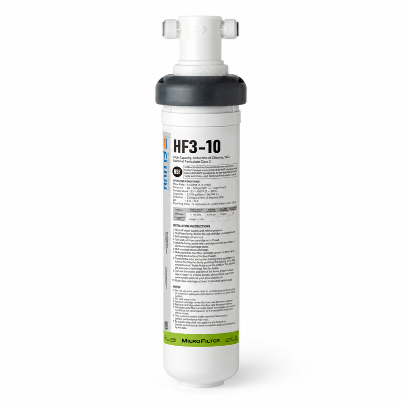 Filtru de apă FLUUX HF3-10 – Filtrare standard 5µm certificat NSF 42