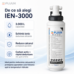 Filtru anti-calcar FLUUX IEN-3000 – Dedurizare schimb ionic 3.000L